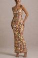 Women's Floral Sequin Bodycon Dress - Strapless Party Mini Dress, High Waist, Lightweight Polyester (Summer Fashion)_ecoleips.com