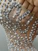 Elegant Silver Sequin Embellished Strapless Backless Mermaid Evening Gown With Train For Prom, Pageant, And Special Occasions_ecoleips.com