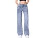 Women's Wide Leg Jeans Loose Straight Retro Washed Cotton Trousers Casual Fashion Office Lady Street Style Spring/Autumn_ecoleips.com