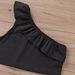 Girls' New Cross-Border European American Summer Baby Ruffle One-Shoulder Thin One-Piece Children's Cotton Vest For_ecoleips.com