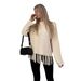 Women's Fringed Sweater Autumn Women's Thickened Loose Casual Versatile Solid Color Long-sleeved Knitted Top Women's Autumn And Winter_ecoleips.com