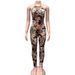 Summer Women's Backless Halter Neck Slimming Jumpsuit Print Romper European American Style Fashion Sexy Hot Girl Clothing_ecoleips.com