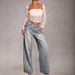 2025 Cross-Border Hot-Selling Women's Straight-Leg Denim Pants Elegant Fashion Casual Mid-Waist Stretch Rhinestone Jeans_ecoleips.com