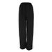 AC642 Spring European And American Cross-Border Women's New Elastic Waist Color-Block Versatile Straight Wide-Leg_ecoleips.com