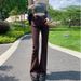 Women's High-waisted Micro-flare Jeans, 2022 New Spring-summer Slim-fit, Height-enhancing, Straight-leg, Loose-fitting,_ecoleips.com
