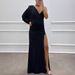 Women’s Clothing New V Neck Sexy Fashion Design Dress Evening Dress_ecoleips.com