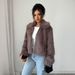 Cross-border European And American Style Elegant And Versatile Fluffy Long-sleeved Coat Jacket Women's Wear 2025 Autumn And Winter_ecoleips.com
