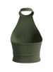 Summer Solid Halter Sleeveless Backless Slim Fit Vest Women'S Casual Versatile Y2K Top Party Club Street Style Clothes_ecoleips.com