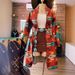 Women's Clothing Western Style Autumn And Winter Women's Printed Hemming Craft Medium And Long Woolen Coat_ecoleips.com