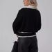 Knit Cardigan With Pearl Buttons – V-Neck Long Sleeve Open Front Sweater For Women (White/Black/Red/Pink, S-XL)_ecoleips.com