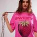 independent Site Cross-border Bestseller: European And American 2024 Summer New Women's Printed Casual Round-neck_ecoleips.com