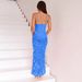 European And American 2025 Spring/Summer Sexy Elegant Printed Hollow Out Strap Dress, Selected Vacation High-End_ecoleips.com