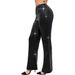 Fashion High-Waisted Women's Sequined Trousers Sexy Casual Flared Bottoms for Trendy Streetwear_ecoleips.com