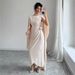 Women's Clothing Privé Sleeveless Dress With Elegant Waist And Asymmetrical Hem_ecoleips.com