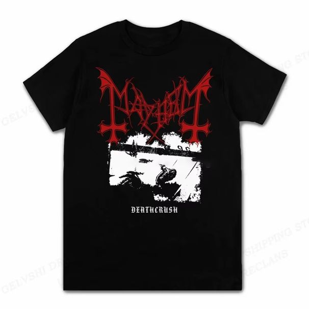 Fashion Mayhem Death T Shirt Men Fashion T-shirts Tshirt Kids Hip Hop Tops Tees Women Tshirt Oversize Casual Streetwear Shirt_ecoleips.com