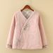 girl Vintage Embroidered Linen Chinese Style Women Winter Loose Tea Dress Integrated Coat Cotton Padded Jacket_ecoleips.com