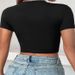 Casual Women's Cropped Printed T-Shirt round Neck Loose Fit Short Sleeve plus Size European American Style Top_ecoleips.com
