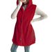 Double-Sided Fleece Hooded Cardigan Vest For Women – Solid Color Casual Zip-Free Open Front Coat – Cozy Winter & Fall Layering Piece – S-XXL_ecoleips.com