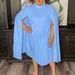 Plus Size Elegant Cloak Dress - Loose Pleated Maxi Dress For Women (European & American Style, African Inspired, Flowy & Comfortable)_ecoleips.com