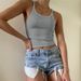 U-Neck Ribbed Tank Top For Women - Stretchy Cotton Blend, Slim Fit, Sexy & Casual Summer Basic (Black/White/Gray, XS-XL)_ecoleips.com