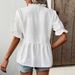 AD438 Fashionable 2025 Autumn Fresh Style Sweet Polyester Pullover V-neck Loose Fit Women's T-shirt_ecoleips.com