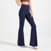 Women's Clothing Antibacterial Wide Leg Yoga Pants High Waist Hip Lifting Flared Pants Nude Running Loose Flared Pants_ecoleips.com