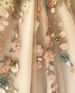 Women’s Clothing Champagne Color One Shoulder Three Dimensional Flower High Slit Sweetheart Neck Dress Travel Photography Website_ecoleips.com
