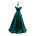 One Shoulder Satin Evening Dress, Slim Fit, Show Thin, Chorus Performance, Celebrity Banquet, Annual Meeting Host, Bride Toast Dress_ecoleips.com
