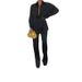 women's clothing thickened vest high collar knitted sweater carrot pants three piece suit_ecoleips.com