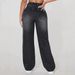 Women's Clothing Washed Hole Denim Trousers_ecoleips.com