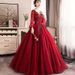 Women's Evening Gown Long Performance Dress Puffy Skirt for Vocal Music Exam Bel Canto Solo Stage Annual Meeting_ecoleips.com