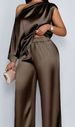 New Long Sleeve Splicing Double Breasted Suits Striped Loose Trousers Two Piece Suit_ecoleips.com