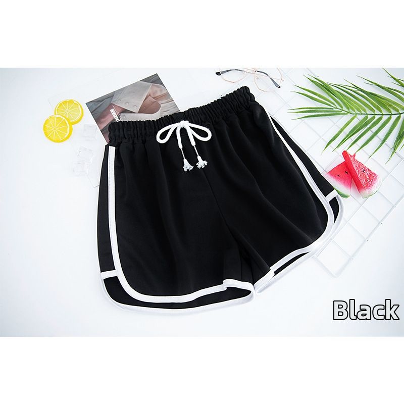 High-Waisted A-Line Sport Shorts For Women – Breathable 3-Inch Lounge & Workout Shorts With Drawstring (Black, White, Pink, Gray)_ecoleips.com