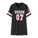 Cross-Border New European And American Women's Casual Hip-Hop 07 Letter Print Spring Summer Short Sleeve T-Shirt Dress_ecoleips.com
