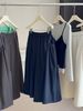 Women's High Waist A-Line Skirt Elastic Waist Loose Pocket Midi Umbrella Skirt Spring Autumn New 2026_ecoleips.com