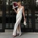 Women's Clothing Swing Collar Dress Hot High Slit Backless Suspender Dress_ecoleips.com