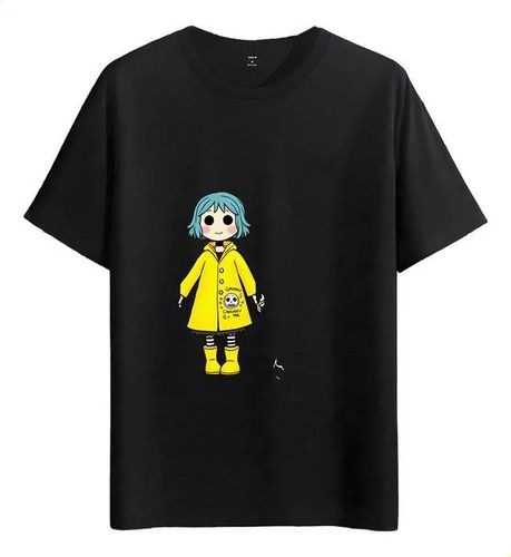 Women's T-Shirts Tshirt Muscle Freaks Coraline Doll Estilo Cartoon Animation_ecoleips.com