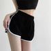 Women's Sports Shorts Summer Korean Style Trendy Loose Slim Wide Leg Casual Three Quarter Pants for Students_ecoleips.com
