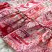 Women's V Neck Ruffled Long Sleeve Printed Fitted Waist Full Skirt Cake Dress Lantern Sleeve Belt Not Included_ecoleips.com