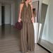 Women's Printed Vest Set Spring Summer New Loose Pocket Pants Two Piece Set For Vacation_ecoleips.com