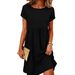 2026 European And American Cross-border Independent Site Casual Cotton-linen Pocketed Round-neck Dress New_ecoleips.com