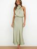 2026 Spring/Summer Best-selling Acrylic Satin Dress - Toasting Groomsmen Attire For Elegant Ladies - Sleeveless Evening Gown_ecoleips.com