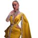 Women's Clothing Dress Spliced Long Skirt V Neck Irregular Sequined Dress_ecoleips.com