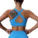 Women's Shockproof Sports Bra For Running, Yoga, Pilates With Drawstring, European And American Style_ecoleips.com