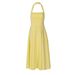 Women's Clothing Chic Halter Neck Bodycon Dress – High Waist & Backless (Polyester, 4 Colors)_ecoleips.com