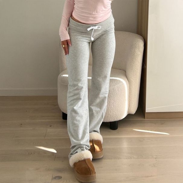 Y2K Wide-Leg Yoga Pants – High-Waisted Flowy Trousers (S-XL, Ash Grey) – Non-Restrictive & Breathable For Gym & Daily Wear_ecoleips.com