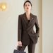 Elegant Women's Professional Suit Set – Tailored Blazer & Trousers, Minimalist Office Wear For Corporate & Business Women_ecoleips.com