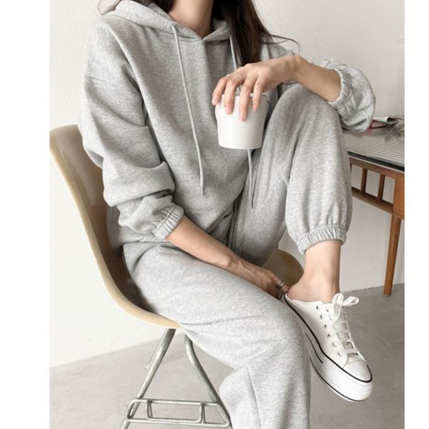 Women's Clothing style sportswear suit for women autumn loose style fashionable high end sweater casual two piece suit running trend_ecoleips.com