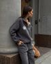 Oversized Drop-Shoulder Sweatshirt & Drawstring Jogger Set – Embroidered Badge Detail (95% Cotton Fleece, Unisex Fit, Streetwear Minimalist)_ecoleips.com