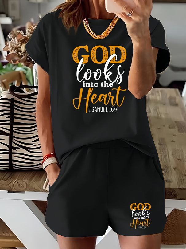 Women’s 2 Piece Outfit Set – Oversized Graphic T-Shirt And Biker Shorts Matching Set, Casual Summer Lounge Tracksuit For Daily Wear-351_ecoleips.com